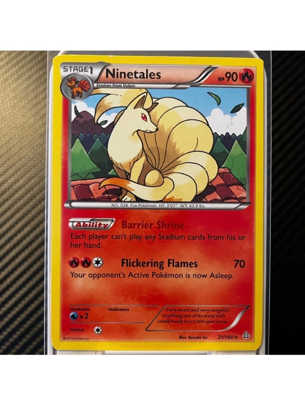 Ninetales Rare XY Primal Clash #21/160 Pokemon Card 2015 POKÉMON TCG